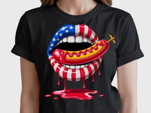 4th of July Hot Dog Patriotic Lips SVG Review