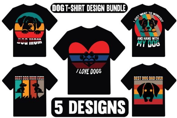 5 Dog T-Shirt Bundle Designs Review
