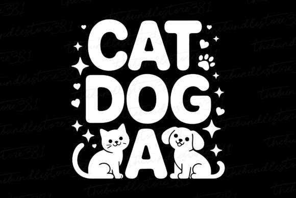 Cat Dog DAD Father’s Day Embroidery Design