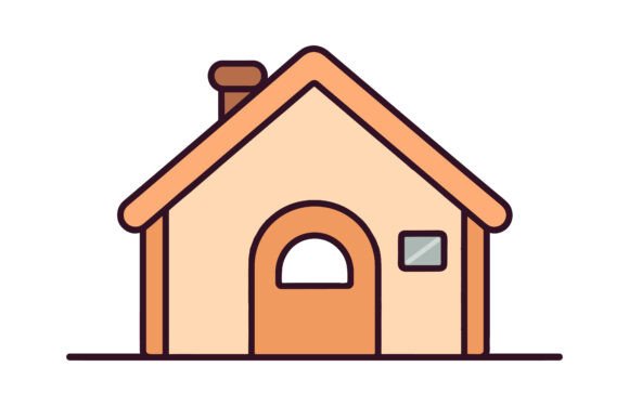 Dog House Vector Clipart Illustration Review