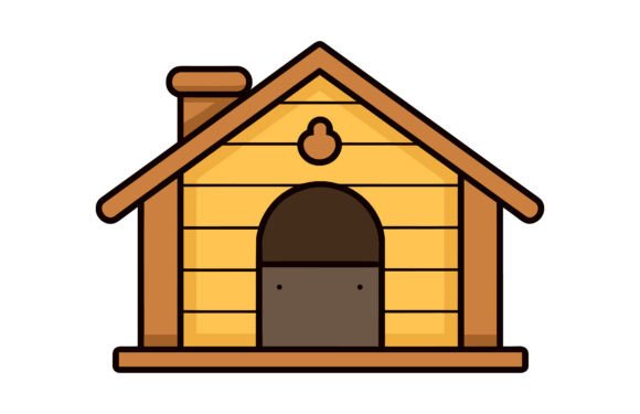 Dog House Vector Illustration Clipart Review