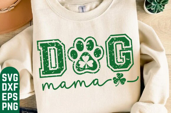 Dog Mama SVG PNG for St Patrick's Day