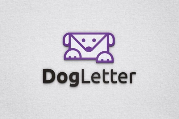 Dog Message Letter Envelope Line Logo Review