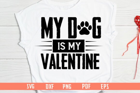Dog Valentine Print SVG PNG Review