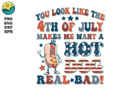 Hot Dog 4th July SVG Review for Embroidery