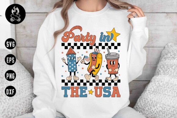 Party in the USA Svg for Embroidery Projects
