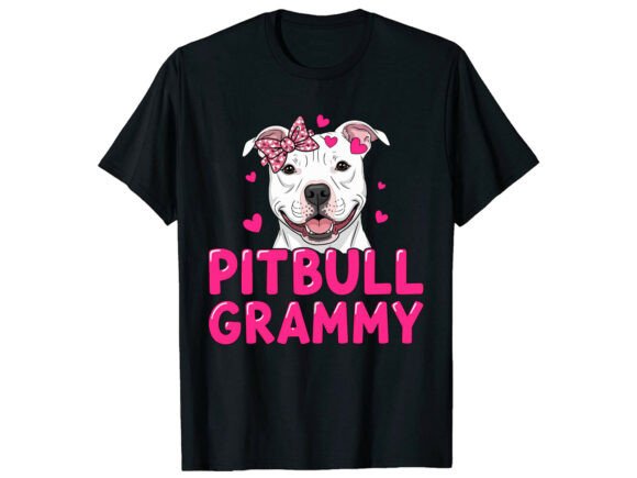 Pitbull Dog Gammy T-Shirt Svg Review