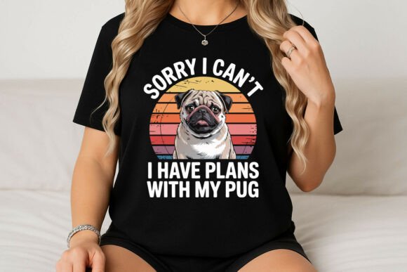Pug with Funny Text on White Embroidery Design Review