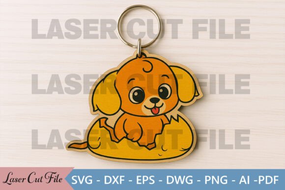 Puppy Keychain Laser Cut File Review
