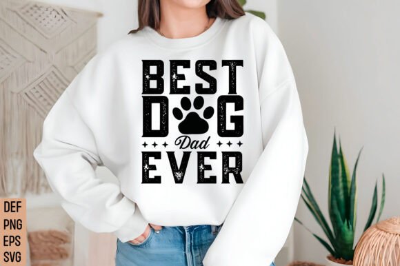 Vintage Best Dog Dad Ever PNG Review